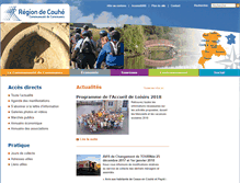 Tablet Screenshot of cc-region-couhe.fr